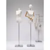 Maniquíes para Tienda de Ropa de Mujer, Accesorios, Hombro Plano, Hombro de Ángulo Recto, Busto Pequeño, Maniquí de Medio Cuerpo, Exhibidor para Ventana, Soporte de Exhibición, Cuerpo Completo