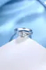 Producto Popular de Xiaohongshu: Anillo de Diamante con Forma de Herradura y Gota de Agua, Forma de Pera, Lágrimas de Sirena, Lujo Ligero, Anillo para Dedo Índice de Gama Alta de Nicho