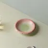 Suporte de cerâmica para bule de melancia estilo chinês criativo Iro no Kishu, tamanho pequeno, para uso doméstico, conjunto de chá, suporte para infusão a seco, bandeja de chá de alta qualidade