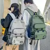 Mochila Funcional Estilo Japonés Tech Oscuro para Hombre, Gran Capacidad, Mochila de Trabajo de Moda, Bolso Escolar para Mujer, Bolsa para Portátil de Estudiante, Moderna