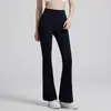 Pantalones de Yoga Acampanados de Bolsillo Vintage, Pantalones Acampanados Deportivos Casuales, Pantalones de Cintura Alta para Práctica de Danza, Pantalones Casuales para Deportes al Aire Libre