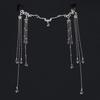 Exótico Elegante Versátil Tocado Antiguo Accesorios para el Cabello con Borlas Hanfu para Mujer Tocado de Traje Antiguo Velo Cortina Facial Gota para Ceja