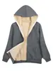 Colección Otoño/Invierno Nueva Transfronteriza Europea y Americana TK Amazon: sudaderas populares con capucha de forro polar cálido y ropa de abrigo para mujer