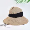 Sombrero de Pescador Elegante Francés, Artístico, Nuevo, de Algodón y Lino, Estilo Japonés, para Mujer, Sombrilla con Ala Extra Grande, Sombrero de Primavera y Verano