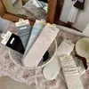 Meias Largas Songmu 'o Momento' Etiqueta Vazada Algodão Penteado Básico Estilo Japonês Meia Larga de Comprimento Médio para Mulheres