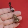 Llavero de Calabaza Doble de Peces Huecos de Latón Patrón de Pez Anual Pez Vintage Colgante de Regalo para Hombres y Mujeres