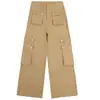 Jeans casuales de estilo americano color caqui transfronterizos con bolsillos tridimensionales para mujer, nuevo modelo de principios de otoño 2026 con diseño de múltiples tachuelas