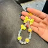 Xiaohongshu Mismo Estilo Venta Directa de Fábrica Nueva Cadena de Cuentas de Amor con Lazo Llavero Colgante Cadena para Teléfono Móvil Equipaje Venta al por Mayor