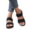 Sudeste Asiático Exportación Tamaño Grande Flor Cortada Chanclas de Suela Gruesa Sandalias de Plataforma de Cuña Retro de Color Puro Abiertas para Mujer Wish