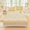 Sombrero de cama de algodón exclusivo transfronterizo de un solo producto, juego de funda de cama de algodón de tres piezas, funda de colchón Simmons todo incluido, venta al por mayor