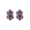 Brincos de Flor Roxa com Atmosfera Super Feérica para Mulheres, Luxo Acessível, Elegante de Alta Qualidade, Brincos Atmosféricos, Brincos Exagerados e Bonitos