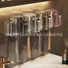 Taza Transparente para Enjuague Bucal Estilo Lujo Ligero, Juego de Vasos para Pareja sin Taladro, Espesada para Uso Estudiantil en Casa, Vaso para Cepillo de Dientes al por Mayor