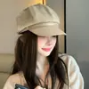 Boina de Lã Versátil Retrô Estilo Coreano Chapéu Newsboy Emagrecedor Facial Chapéu Newsboy Quente à Prova de Vento Outono e Inverno Feminino