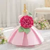 Roupas Infantis Mais Vendidas na Amazon 2026: Vestido Princesa de Verão Feminino Estilo Europeu e Americano Sem Mangas Oversized Floral com Babados