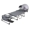 Cama plegable para playa de venta caliente transfronteriza, tumbona profesional para tomar el sol, silla de camping portátil de doble uso para sentarse y acostarse