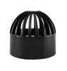 Conector de codo de drenaje forzado de entrada y salida de agua de PVC negro puro conector de tubería de agua de acuario tes de tres dimensiones unión de cuatro vías válvula de bola