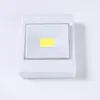 Luminária de parede para corredor, lâmpada para armário de roupas, lâmpada de parede COB, interruptor, luz noturna quadrada, iluminação de emergência
