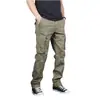 Pantalones de Algodón con Grullas para Primavera y Otoño Ropa de Trabajo Tallas Grandes Resistentes al Desgaste Casuales para Hombre con Múltiples Bolsillos