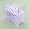 Caja de Almacenamiento de Acrílico de 5 Capas para Pestañas de Injerto de Flor de Camelia Caja de Almacenamiento de Flor Caja de Almacenamiento de Flor de Mesa para Pestañas de Injerto de Raíz Única