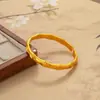 Pulseira de Bambu para Mulheres, Moda 2026 Novo Estilo, Design Antigo Dourado Areia, Estilo de Nicho, Luxo Leve, Pulseira Aberta Ajustável