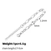 Pulsera Combinada de Acero Inoxidable, Cadena Cubana, Cadena Ovalada en Forma de O, Estilo Ins, Moderna, No se Desvanece, Joyería de Mano Versátil de Acero de Titanio
