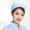 Gorro de Enfermera Gorro de Cola de Milano Blanco Rosa Azul Médico Aprendizaje Prácticas Jefa de Enfermeras Quirófano Barras Finas Gruesas