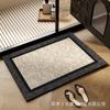 Alfombrilla de baño de tierra de diatomeas para el hogar, inodoro, puerta de baño, absorbente, antideslizante, resistente a las manchas, fácil cuidado