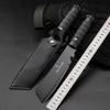 Cuchillo de exterior multifuncional para acampar, de alta dureza, para defensa personal, cuchillo recto para supervivencia en la naturaleza, cuchillo recto afilado.