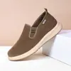Novos Sapatos de Tecido Velho Pequim de Inverno para Homens, Forrados com Lã, Espessados, Sapatos de Algodão Quentes, Sola Macia Antiderrapante, Botas de Neve de Cano Baixo de Calçar