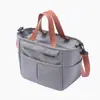 Bolsa Térmica Multifuncional para Almuerzo, 3 Formas de Llevar Bolsa Tote Refrigeradora Aislada, Contenedor de Almuerzo Impermeable a Prueba de Aceite de 3 Capas, Mantiene Caliente/Frío/Fresco para el Trabajo, la Escuela, el Picnic, Disponible en Gris, Negro, Rosa, Azul Marino