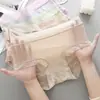 Ropa interior de Mascarilla de Hielo Desnudo Ligera de Secado Rápido Sin Marcas para Mujer con Refuerzo de Algodón Cintura Media Sexy Triángulos para Chicas