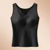 Ventas Directas de Fábrica Superventas Transfronterizos Top sin Mangas Sexy de Encaje con Espalda Hermosa y Almohadillas en el Pecho Ropa Interior Ropa Exterior Top Térmico Cepillado para Mujeres