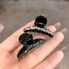 Presilha Versátil Pequena de Garra com Strass Estilo Coreano para Mulheres, Presilha Lateral de Princesa para Cabelo, Presilha de Franja Estilo Novo, Grampo para Cabelo Solto, Presilha Tendência para Meio Preso