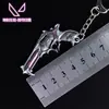 Valo L Periférico 6cm Mini Réplica Impresión Revólver Arma Modelo de Aleación Llavero Colgante Pequeño