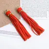 10cm Couro Artificial Pingente de Franja Longa Acessório para Joias DIY Chaveiro com Sino Dourado Pingente para Bolsa