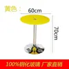 Mesa de vidrio redonda templada para el hogar mesa de balcón de apartamento pequeño mesa de comedor de vidrio mesa de negociación simple mesa redonda pequeña de vidrio