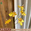 Atacado transfronteiriço de orquídeas Bandai: Orquídeas artificiais Bandai de alta qualidade, perfeitas para decorações de casamento, arranjos de hibisco e buquês de noiva