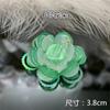 Patch de pano de flor com miçangas decalques decorativos gelatina lantejoulas estéreo acessórios de moda faça você mesmo feitos à mão