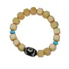 Venta al por mayor Hueso de Yak Natural Material de Jade Cadena de Hueso Cubo de Azúcar Xizang DIY Turquesa Cuerno Pulsera de Mano