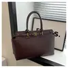 Bolsas de Mujer Transfronterizas 2025 Nuevo Bolso de Mano de Gran Capacidad Bolso Tote de Mujer con Decoración de Correa Bolso de Hombro de Moda para el Trabajo