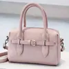 Bolsa de Mão de Couro de Lichia de Alta Qualidade Bolsa Almofada para Mulheres 2026 Nova Tendência Moda Bolsa Boston Versátil Bolsa Transversal