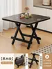 Mesa Plegable, Mesa Pequeña Portátil para Apartamentos de Alquiler, Mesa de Comedor para el Hogar, Mesa Cuadrada, Mesa Pequeña para Montar Puestos