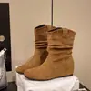 Botines Chelsea Retro Birkenstock con Aumento Oculto de Altura para Mujer Nuevo Estilo Otoño/Invierno 2026 Combinar con Faldas Botas de Plataforma Botas Ajustadas