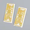 Etiqueta adhesiva sticker personalizado impresión impermeable PVC dragón plateado trefilado plateado sticker plateado mate plateado hecho a medida
