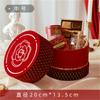Caja de regalo portátil de terciopelo Camellia, ideal para damas de honor, bodas y regalos de San Valentín.