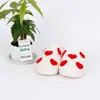 Pantuflas de Algodón Antideslizantes de Suela Gruesa de Cobertura Total Transfronterizas, Zapatos de Algodón Gruesos de Felpa para el Hogar de Uso Diario en Interiores y Exteriores