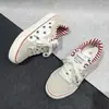 Comercio exterior, transfronterizo, colección de otoño 2026: zapatos de lona nuevos, de nicho, con estampado de estrellas, zapatillas casuales versátiles y cómodas para estudiantes, unisex