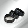 Anillo de Acero de Tungsteno Mate Bicolor para Hombres, Nicho de Alta Gama Oro Tungsteno Resistente a Rayones Moda Tendencia Accesorio para la Mano