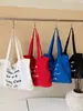 Bolso de Hombro Simple con Estampado de Letras Estilo Coreano para Mujer 2026 Verano Nuevo Bolso Tote de Tela de Nylon de Gran Capacidad de Secado Rápido
