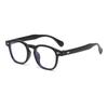 Montura de Gafas Anti Luz Azul Nuevo Estilo Coreano Ins Moda Redonda Sin Graduación Estilo Retro Japonés Estilo Hong Kong Montura de Gafas con Tachuelas de Arroz